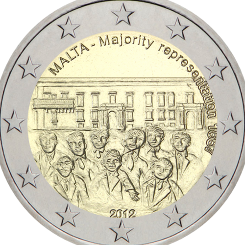 2012 Malta Majority representation 2 euro coin (2)