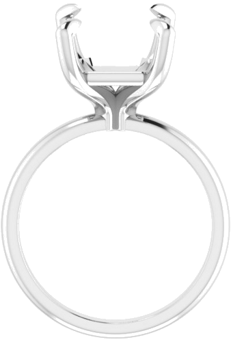 Sužadėtuvių Žiedas „Solitaire“ 585 Baltojo Aukso Emerald 12mm x 10mm (2)