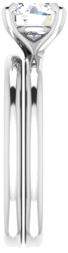 Sužadėtuvių Žiedas „Solitaire“ 950 Platinos Round 7mm (9)
