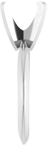 Sužadėtuvių Žiedas „Solitaire“ 585 Baltojo Aukso Oval 9mm x 7mm (4)