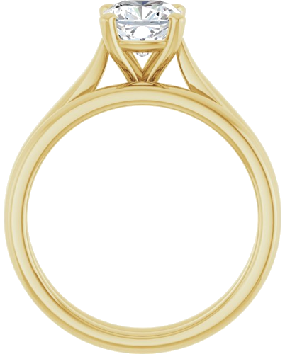14K Yellow 6 mm Cushion Engagement Ring Mounting (7)