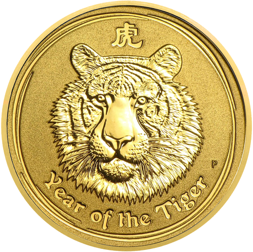 1/10 oz Year of the Tiger 2010 (LUNAR II) Australia gold coin (1)