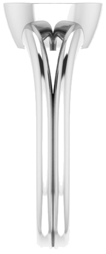 Sterling Silver 8x6 mm Oval Engagement Ring Mounting (4)