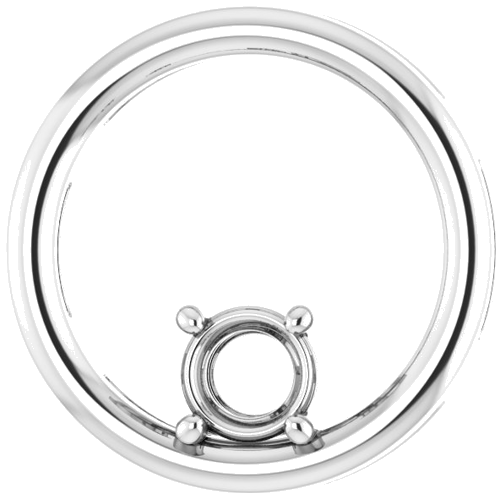 14K White  4.8 mm Round Pendant Mounting (1)