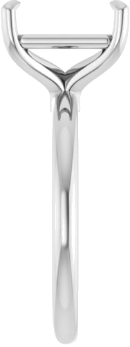 Sužadėtuvių Žiedas 585 Baltojo Aukso Emerald 10mm x 8mm (4)