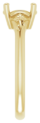 Sužadėtuvių Žiedas „Solitaire“ 585 Geltonojo Aukso Round 7.4mm (4)