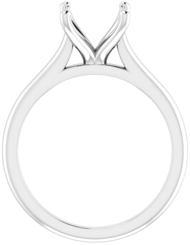 Platinum 8.8 mm Round Solitaire Engagement Ring Mounting (2)
