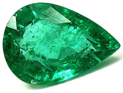 2.87 carat GREEN Pear Smaragdas (1)
