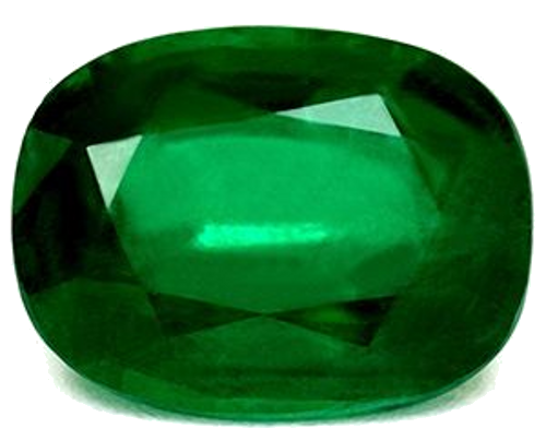 2.56 carat GREEN Cushion Smaragdas (1)