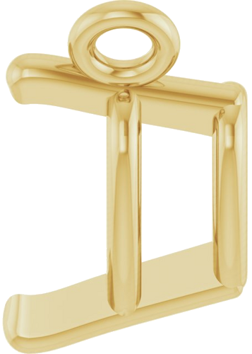 Pakabukas „Heart“ 417 Geltonojo Aukso Heart Shape 4.5mm (3)