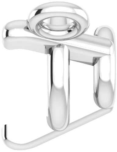 Pakabukas „Round 3-Prong“ 585 Baltojo Aukso Round 4.5mm (3)