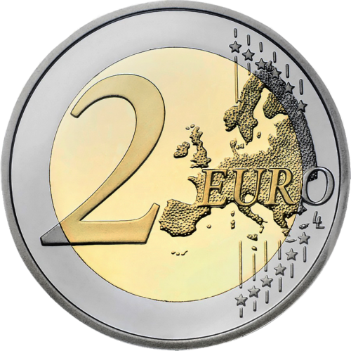 2020 Luksemburgas princis Čārlzs 2 eiro monēta (matēta fotogrāfija) (2)