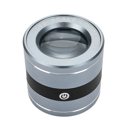 Įkraunamas didinamasis stiklas su integruota matavimo skale LED ir UV apšvietimu 10x (1)