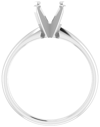 Sužadėtuvių Žiedas „Solitaire“ 585 Baltojo Aukso Square 5mm (2)