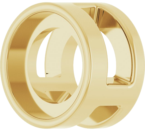 Pakabukas „Round Bezel-Set“ 585 Geltonojo Aukso Round 4.5mm (2)