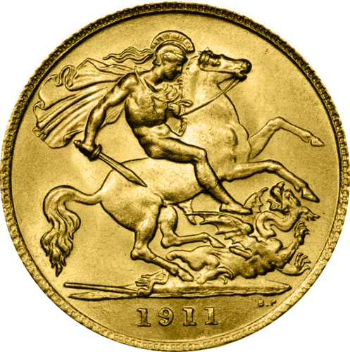 Sovereign George V Great Britain Gold coin (2)