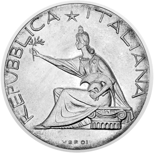 500 lirų Suvienyjimo jubiliejus 1961 Italija sidabrinė moneta (1)