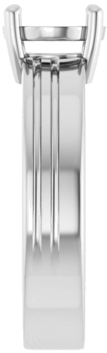 Sužadėtuvių Žiedas „Solitaire“ 585 Baltojo Aukso Round 7.4mm (4)