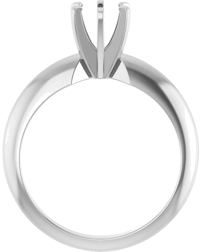 Sužadėtuvių Žiedas „Solitaire“ 14k white gold Round 5.2mm (2)