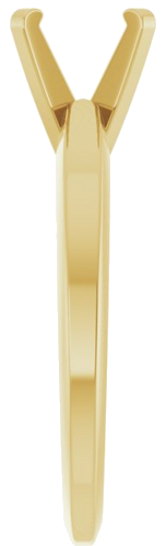 Sužadėtuvių Žiedas „Solitaire“ 585 Geltonojo Aukso Round 6.5mm (4)