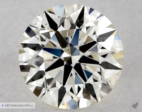 0.57 carat K-VS2 Excellent cut Natūralus Round Deimantas (1)
