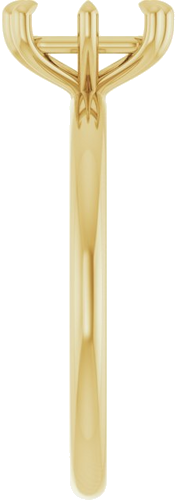 Sužadėtuvių Žiedas „Solitaire“ 585 Geltonojo Aukso Emerald 7mm x 5mm (4)