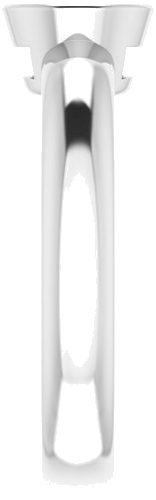 Sužadėtuvių Žiedas „Bezel-Set Solitaire“ 585 Baltojo Aukso Round 5.8mm (4)