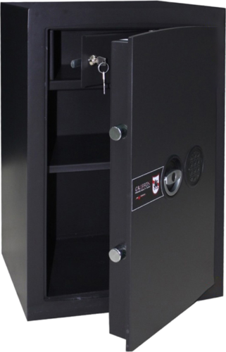 Įsilaužimams atsparus I saugumo klasės seifas Griffon H.65.E (120 kg) (2)