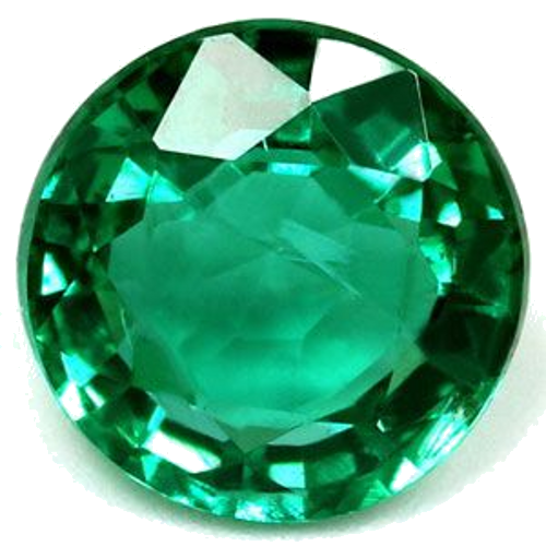 1.37 carat GREEN Round Smaragdas (1)