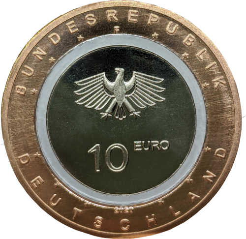 2020 Germany On Land 10 euro coin with polymer ring (2)