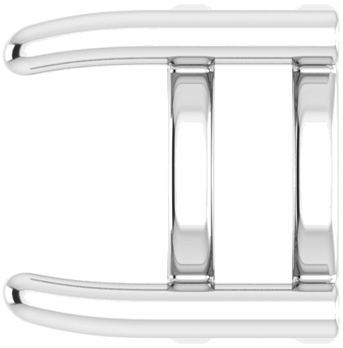 14K White 6 mm Round Cabochon Pendant Mounting (3)