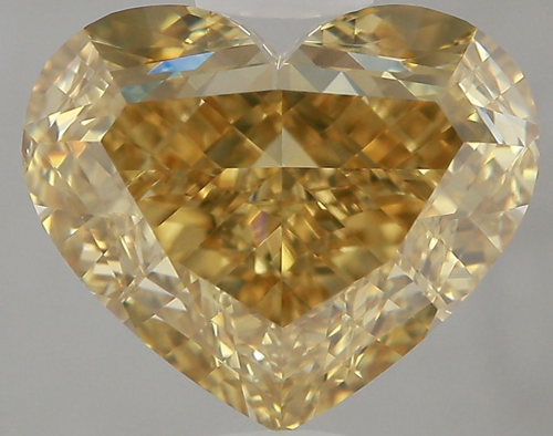 3.52 carat Fancy Deep Brownish Yellow-VS1 Natūralus Heart Deimantas (1)