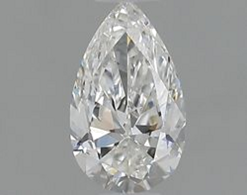 0.4 carat F-VS1 Natūralus Pear Deimantas (1)