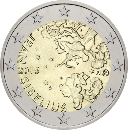 2015 Finland Jean Sibelius 2 euro coin (1)