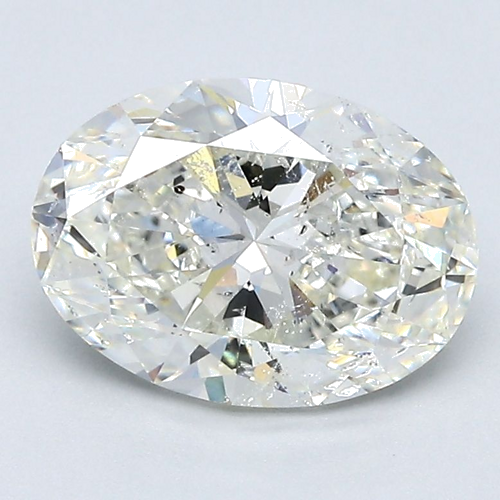 2.2 carat I-SI2 Natūralus Oval Deimantas (1)