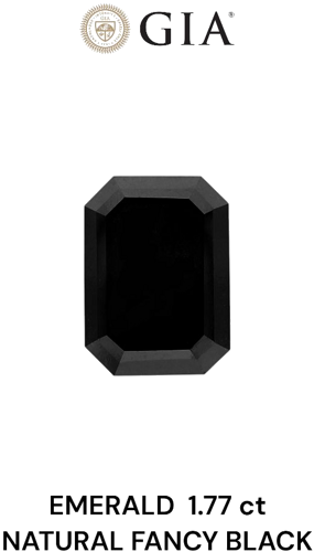 1.77 carat Fancy Dark Gray-VVS2 Natūralus Emerald Deimantas (1)