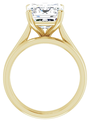 Sužadėtuvių Žiedas „Solitaire“ 585 Geltonojo Aukso Emerald 11mm x 9mm (7)