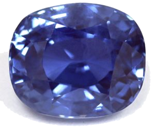 3.69 carat BLUE Cushion Safyras (1)