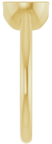 Sužadėtuvių Žiedas „Half Bezel Solitaire“ 585 Geltonojo Aukso Round 7.4mm (4)