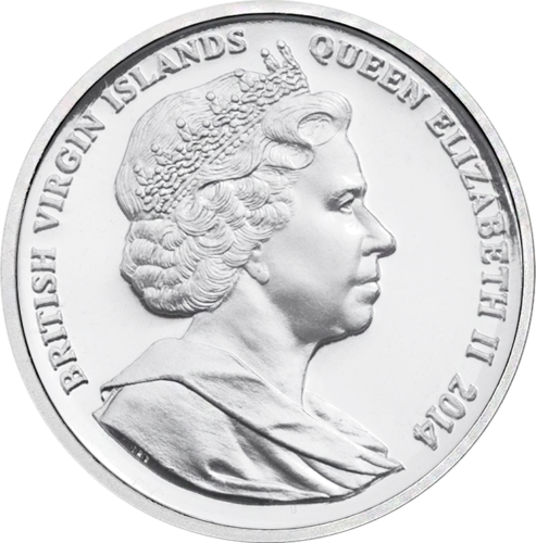 1/2 oz Новорожденный Виргинские острова серебряная монета (11)