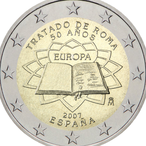 2007 Spain Treaty of Rome (TOR) 2 euro coin (2)