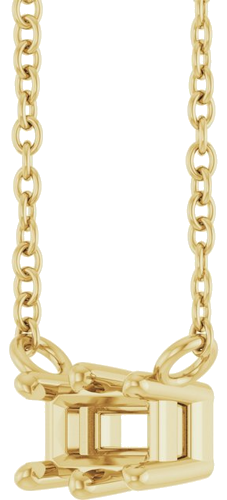 Pakabukas „Emerald 6-Prong“ 585 Geltonojo Aukso Emerald 5mm x 3mm (2)