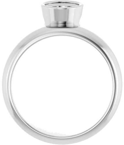 Sužadėtuvių Žiedas „Solitaire“ 585 Baltojo Aukso Oval 8mm x 6mm (2)