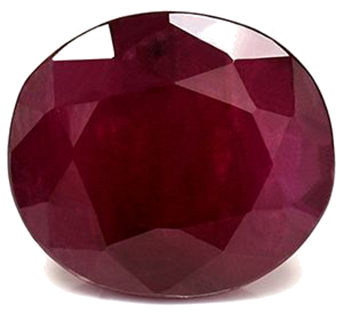 3.85 carat RED Oval Rubinas (1)