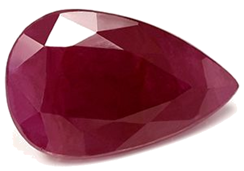 5.7 carat RED Pear Rubinas (1)