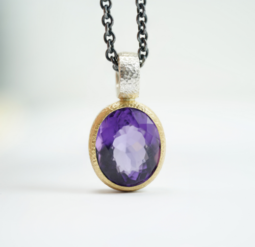 Necklace with amethyst (2)