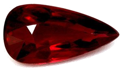 2.05 carat RED Pear Rubinas (1)