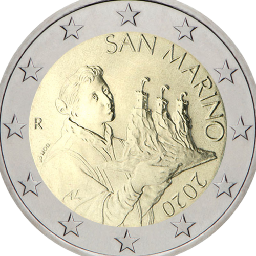 2020 San Marino National 2 euro coin (2)