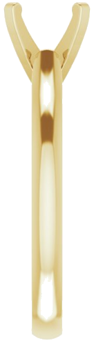 14K Yellow 7 mm Round Solitaire Engagement Ring Mounting (3)