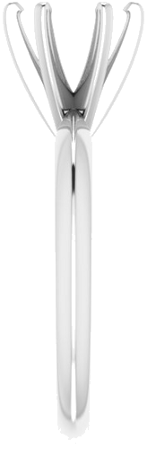 Sužadėtuvių Žiedas „Light Solitaire“ 585 Baltojo Aukso Round 6.6mm x 7.2mm (4)